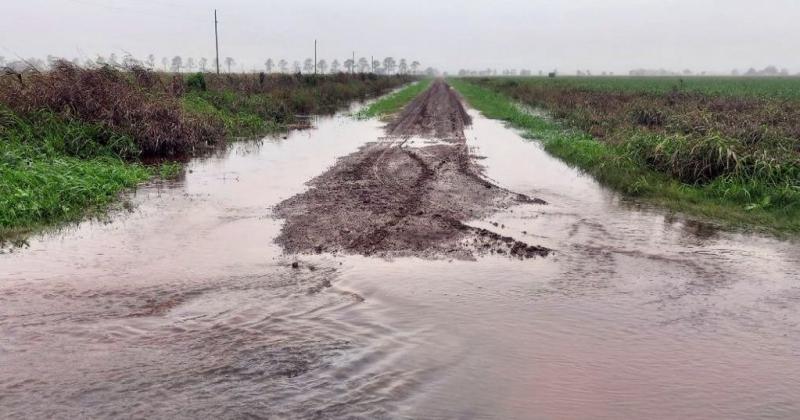 Estado de caminos rurales tras el período de lluvias en el centro del departamento Las Colonias