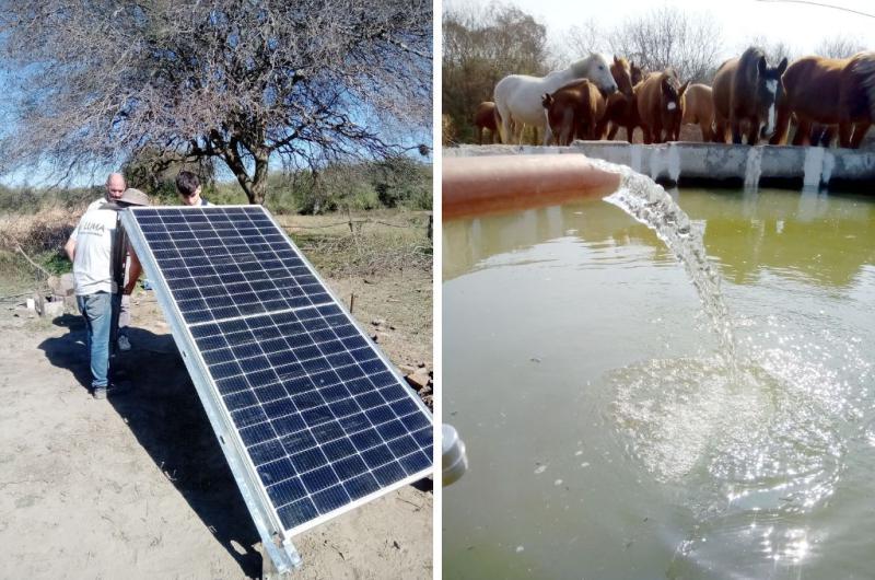 Instalan bombas solares para ganaderos en Garabato